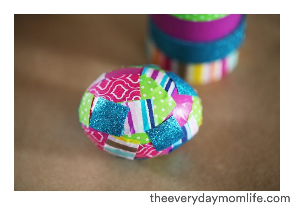 Washi Tape Easter Egg Decorating