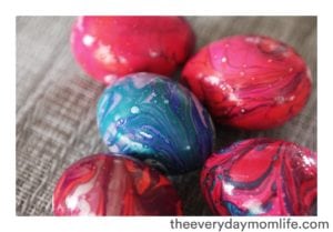 Nail Polish Tie-Dyed Eggs