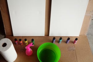 Rainbow Canvas Craft Project