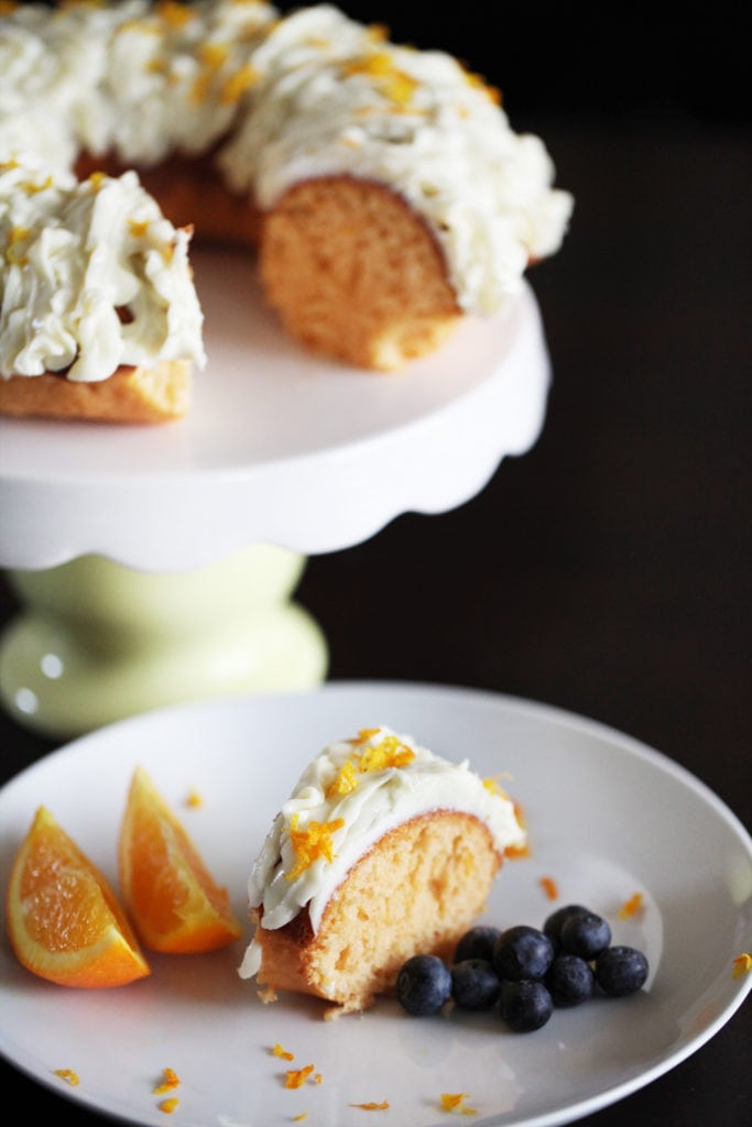 Orange Bundt Cake With Vanilla Cream Cheese Frosting Orange Bundt Cake With Vanilla Cream Cheese Frosting