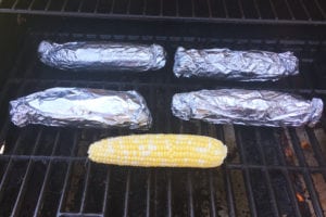 traditional style corn on the cobb
