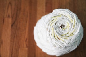 Making a Diaper Cake