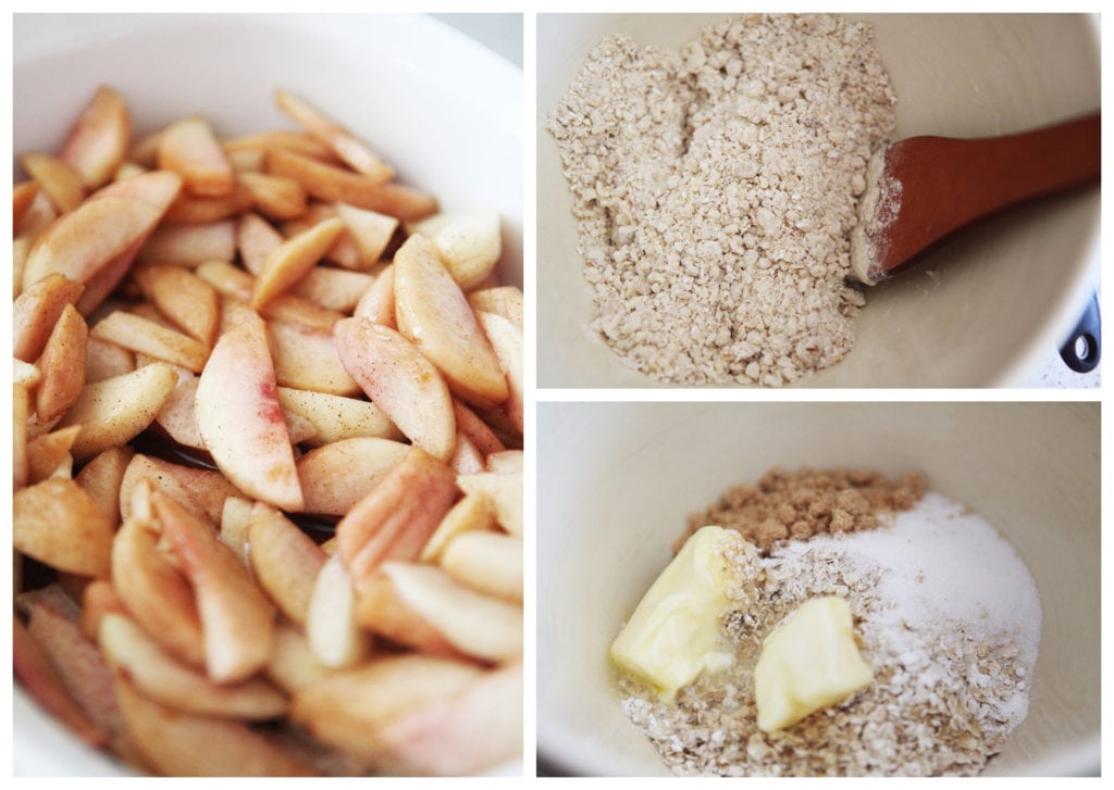 White peach and oatmeal crumble - The Everyday Mom Life