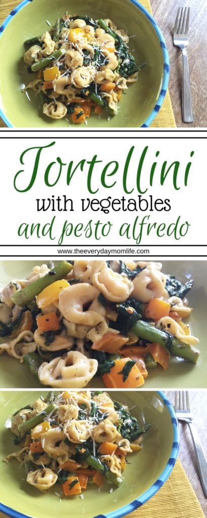 tortellini with vegetables - the everyday mom life