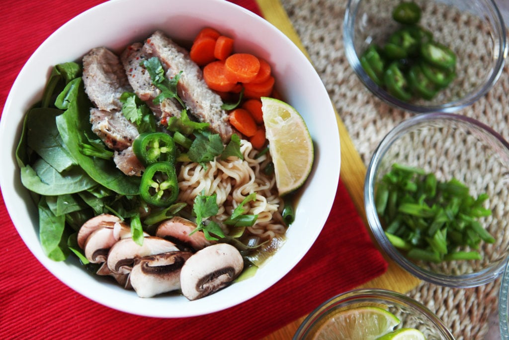 Pork Ramen Noodle Bowl Recipe - The Everyday Mom Life