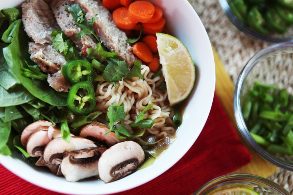 Pork Ramen Noodle Bowl Recipe- The Everyday Mom Life
