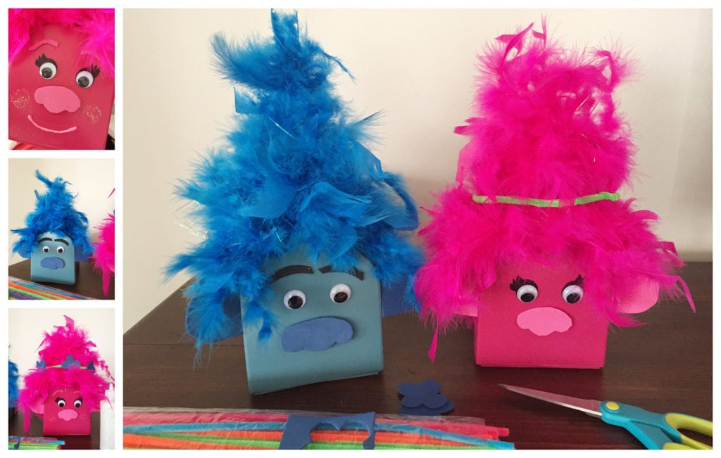 Trolls Movie Card Boxes Valentine's Day Mailboxes - The Everyday Mom Life