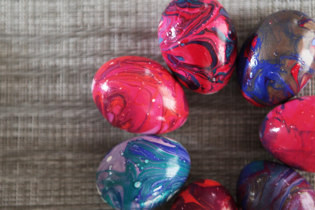 tie-dye easter eggs - The everyday mom life