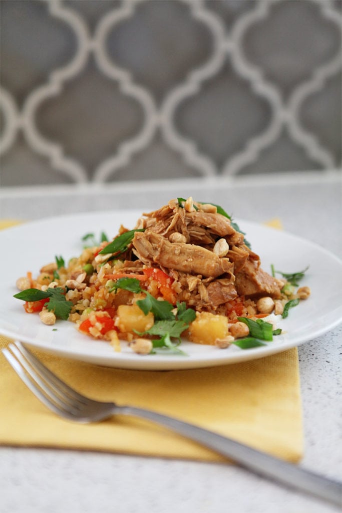 slow cooker thai peanut chicken - The everyday mom life
