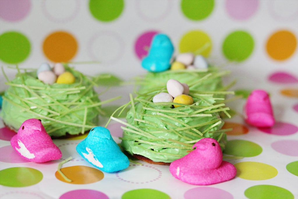 Bird Nest Bundt Cakes With Peeps - The Everyday Mom Life