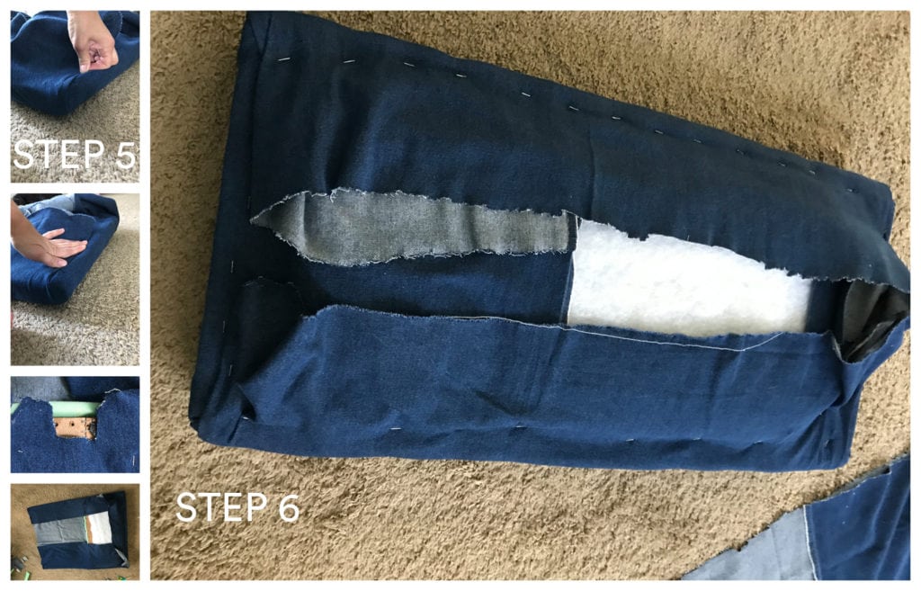 no sew storage ottoman upcycle - The Everyday Mom Life