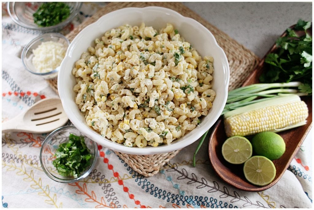 elote macaroni recipe Mexican Street Corn- The everyday mom life 
