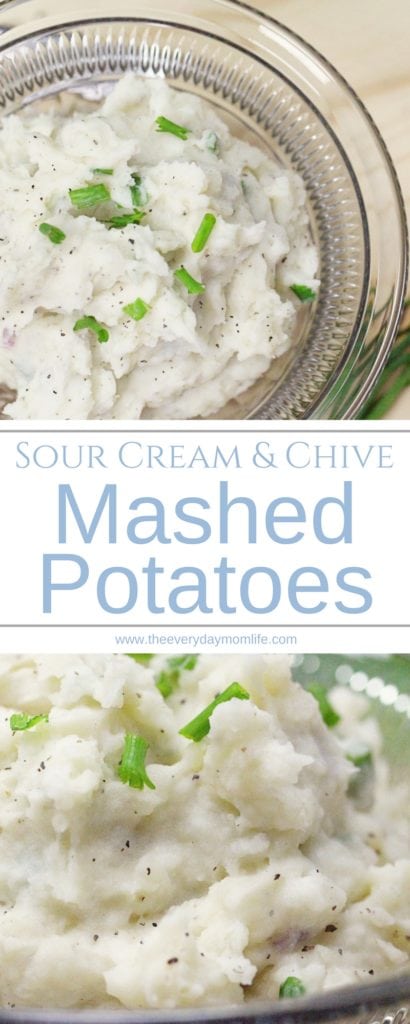 Sour Cream and Chive Mashed Potatoes - The everyday mom life