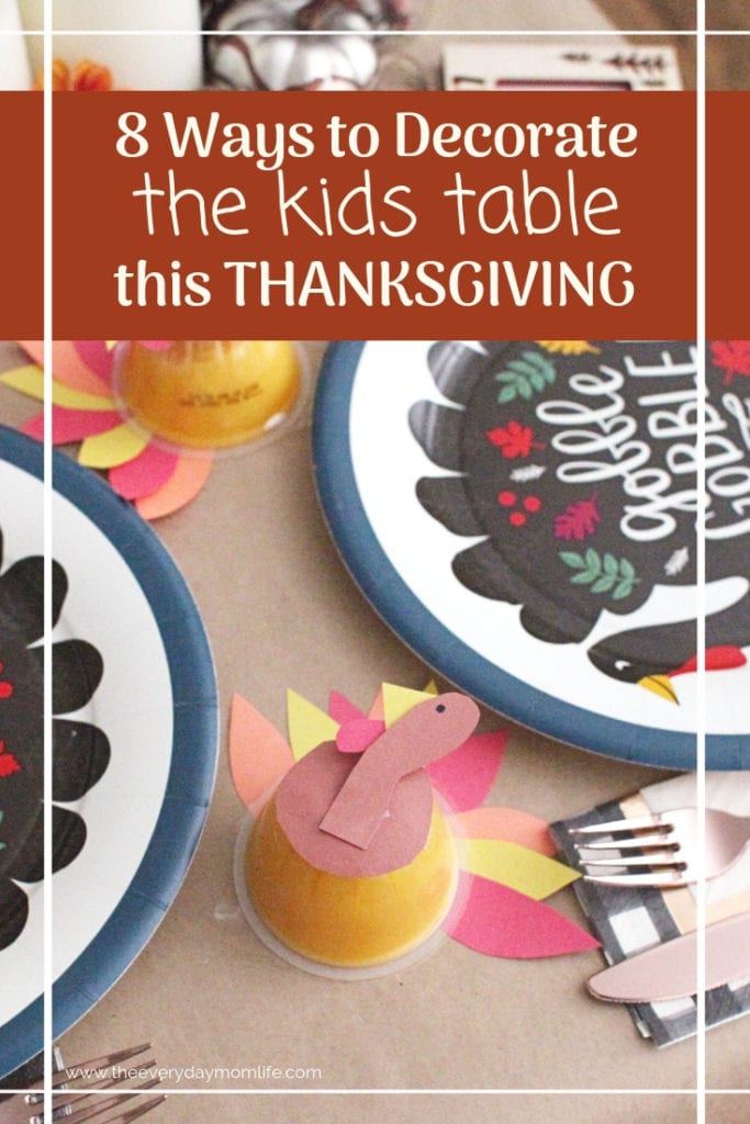 8 Ways to decorate the kids' Thanksgiving Table