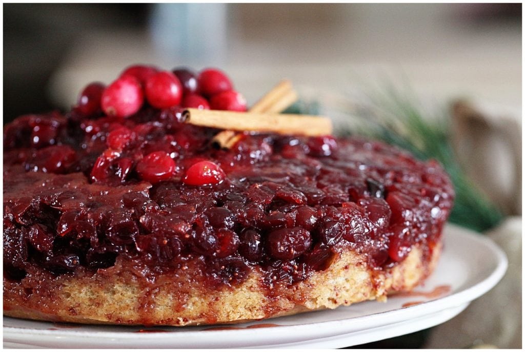 Cranberry Upside Down Cake - The Everyday Mom Life