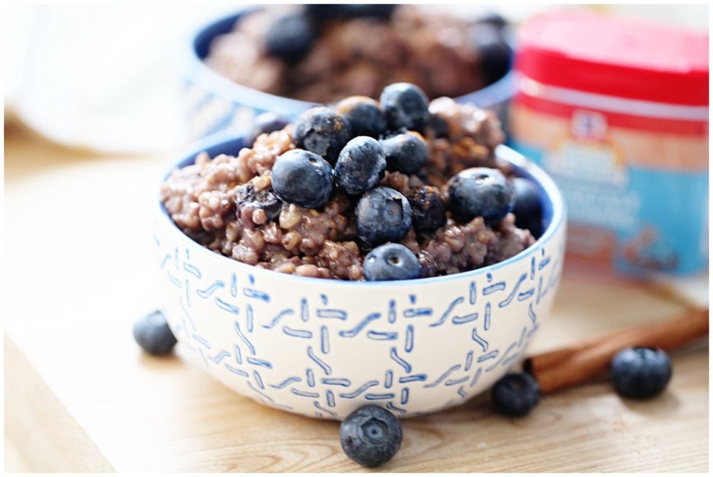 Maple Cinnamon Blueberry Overnight Oats - The Everyday Mom Life