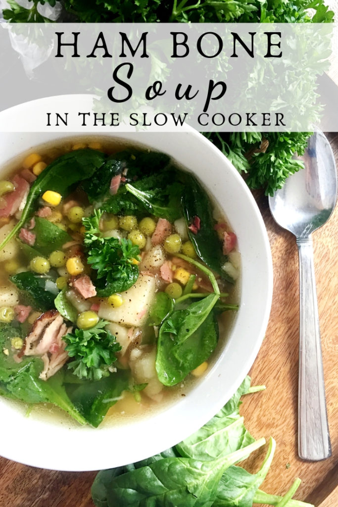 Ham Bone And Bean Soup Recipe Ham Bone Soup In The Slow Cooker