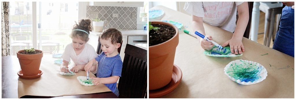 Planet earth coffee filter craft - The Everyday Mom Life
