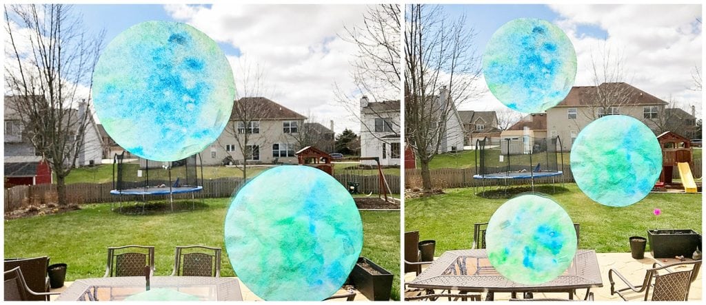 Planet earth coffee filter craft - The Everyday Mom Life