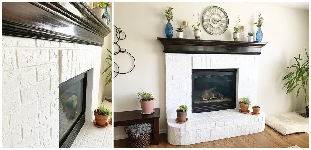 Tips For How To Paint A Brick Fireplace - The Everyday Mom Life