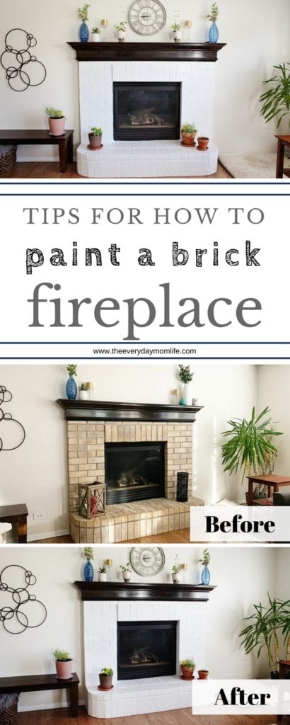 tips for how to paint a brick fireplace