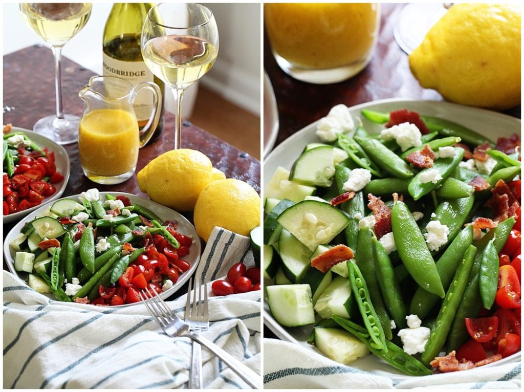 Sugar Snap Pea Salad with Lemon Vinaigrette 