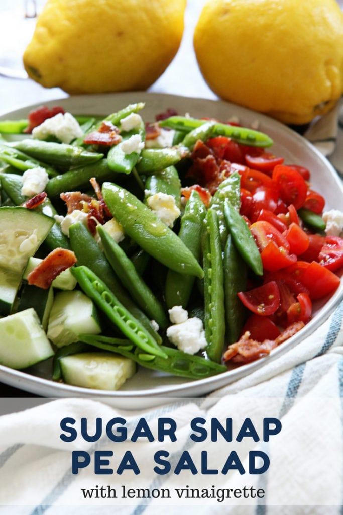 Chilled Sugar Snap Pea Salad with Lemon Vinaigrette