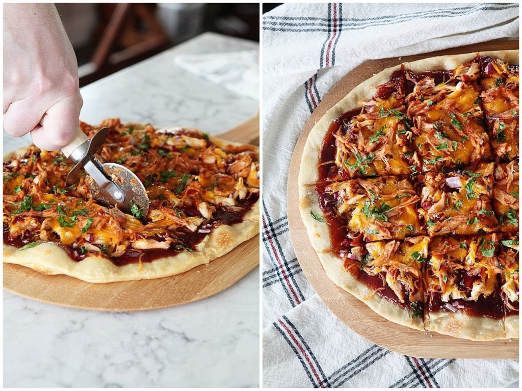 barbecue chicken pizza - The Everyday Mom Life