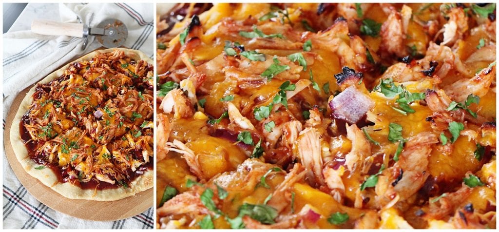 barbecue chicken pizza - The Everyday Mom Life