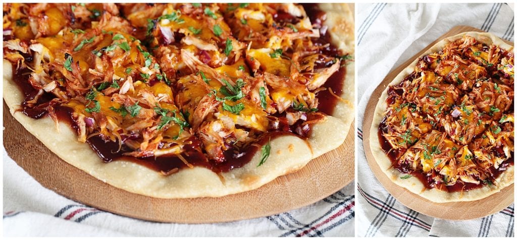 barbecue chicken pizza - The Everyday Mom Life