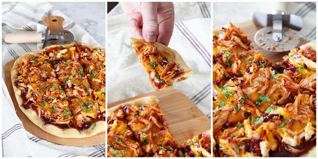 barbecue chicken pizza - The Everyday Mom Life