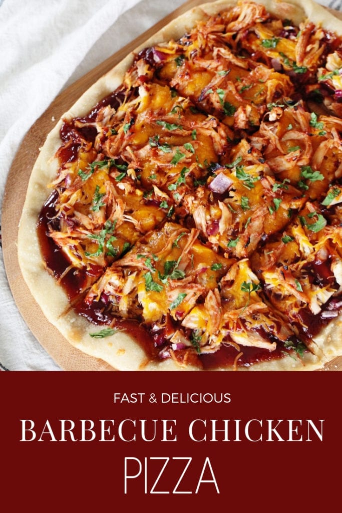 barbecue chicken pizza - The Everyday Mom Life