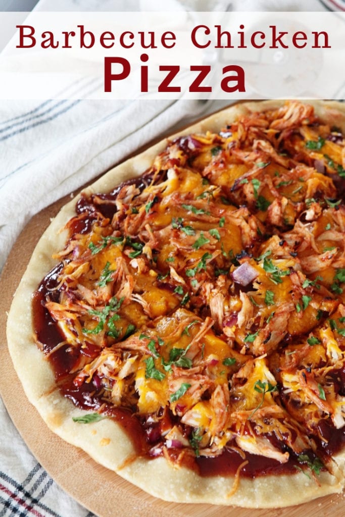 barbecue chicken pizza - The Everyday Mom Life