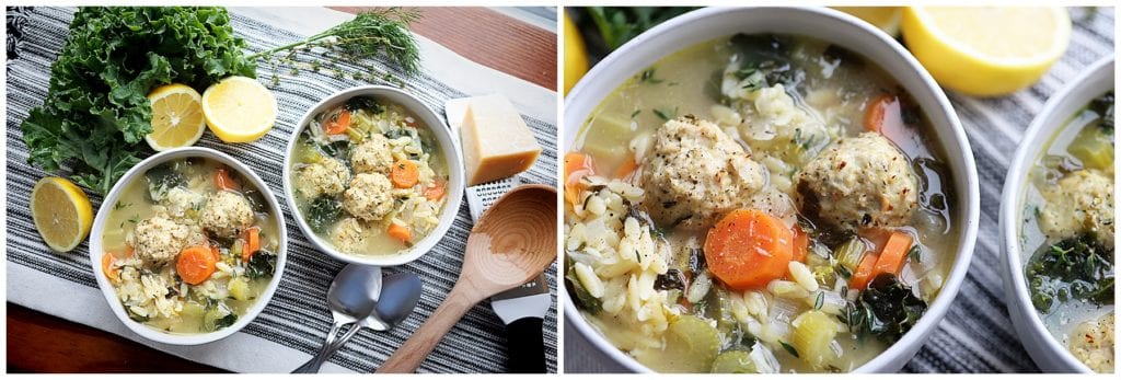 Lemon Orzo Soup with Chicken Meatballs Lemon Orzo Soup with Chicken Meatballs