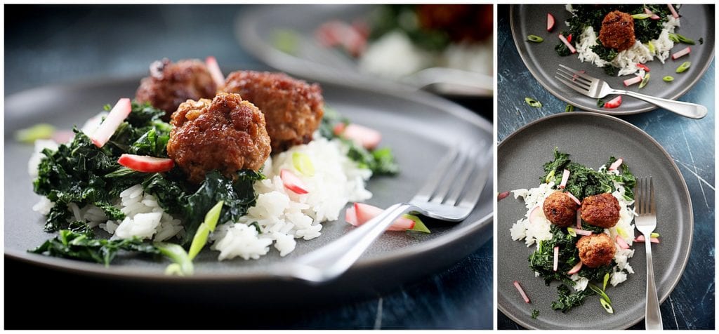 Soy Glazed Pork Meatballs