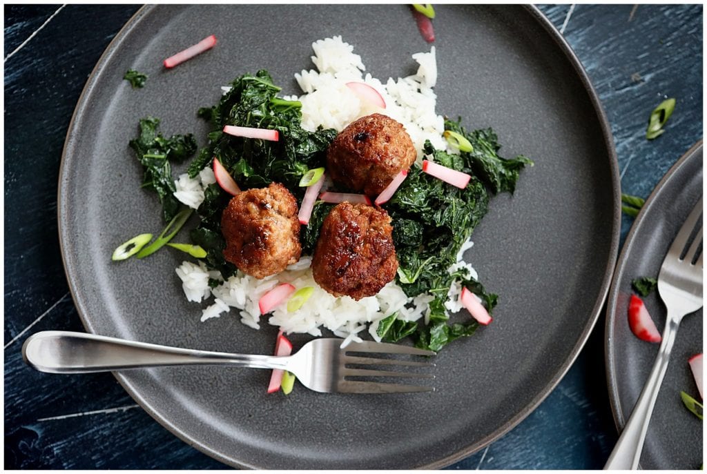 Soy Glazed Pork Meatballs