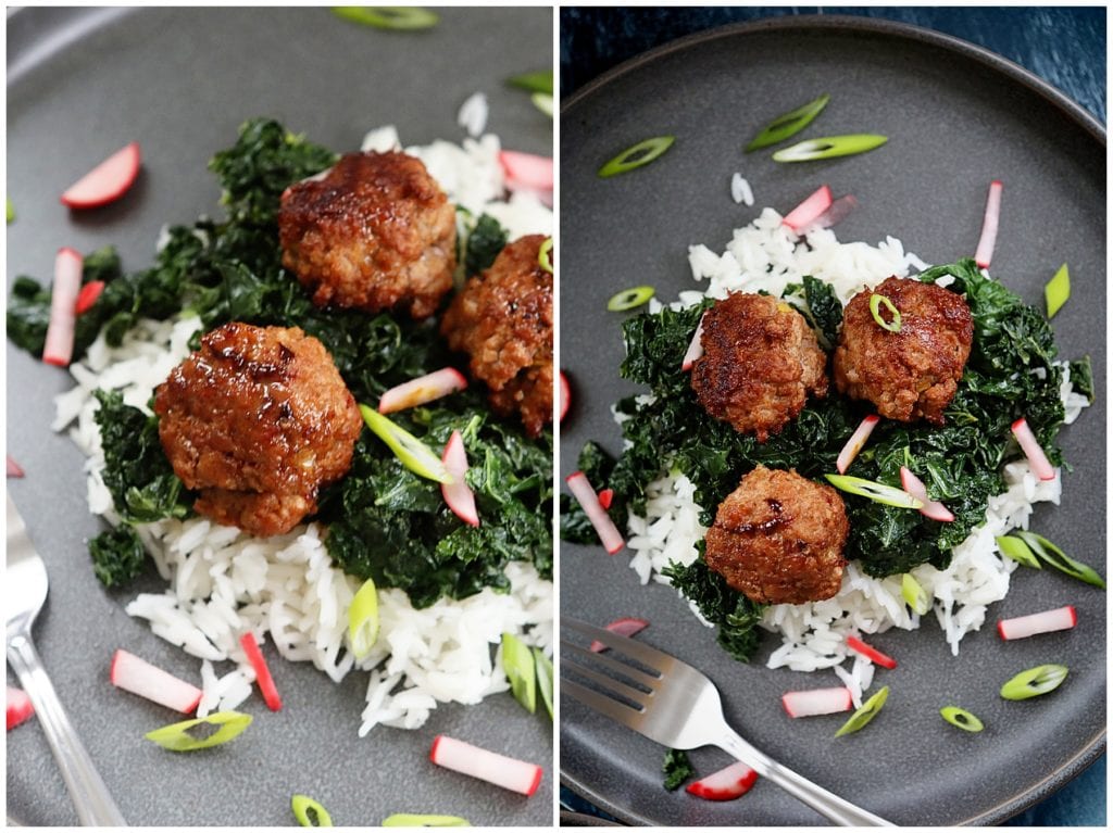 Soy Glazed Pork Meatballs