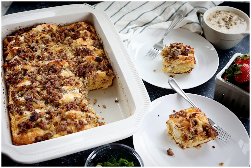 Sausage Biscuits and Gravy Casserole Sausage Biscuits and Gravy Casserole