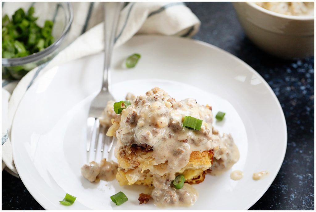 Sausage Biscuits and Gravy Casserole Sausage Biscuits and Gravy Casserole