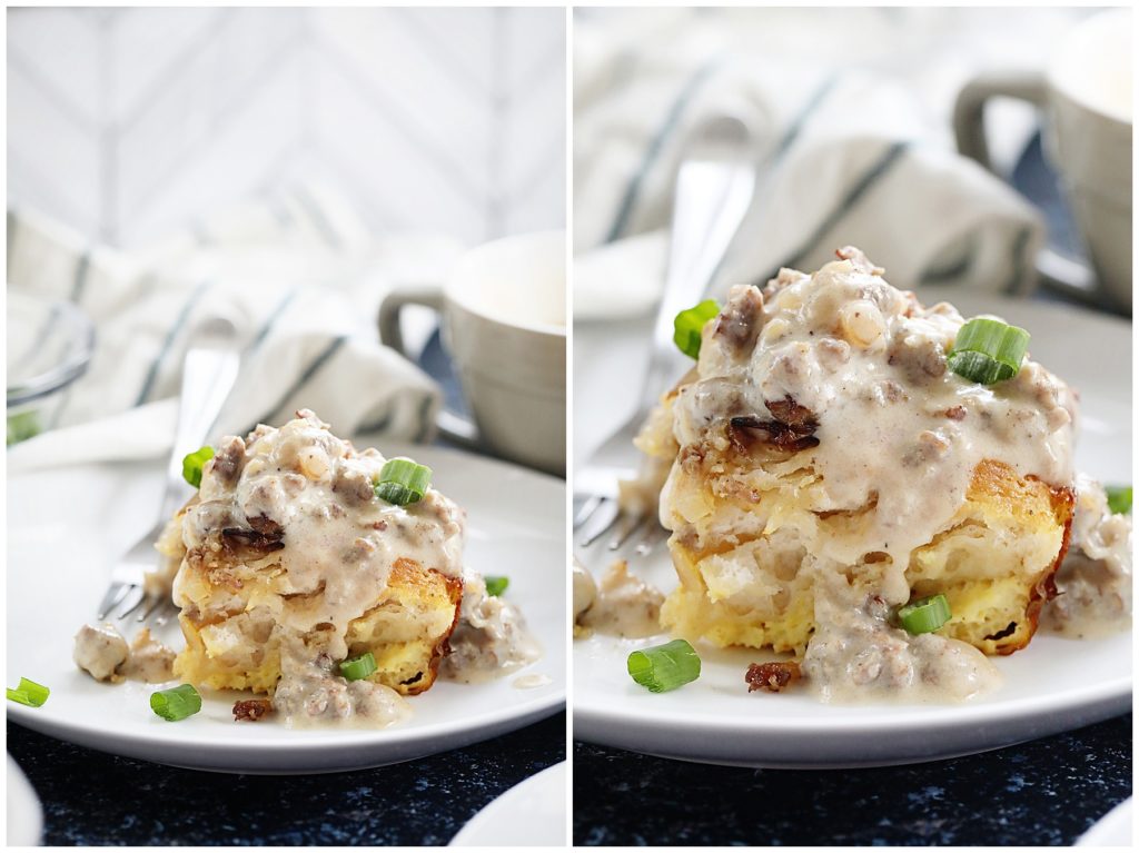 Sausage Biscuits and Gravy Casserole Sausage Biscuits and Gravy Casserole