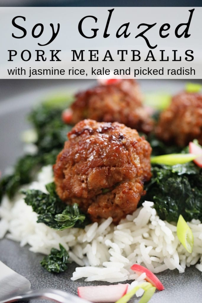 Soy Glazed Pork Meatballs