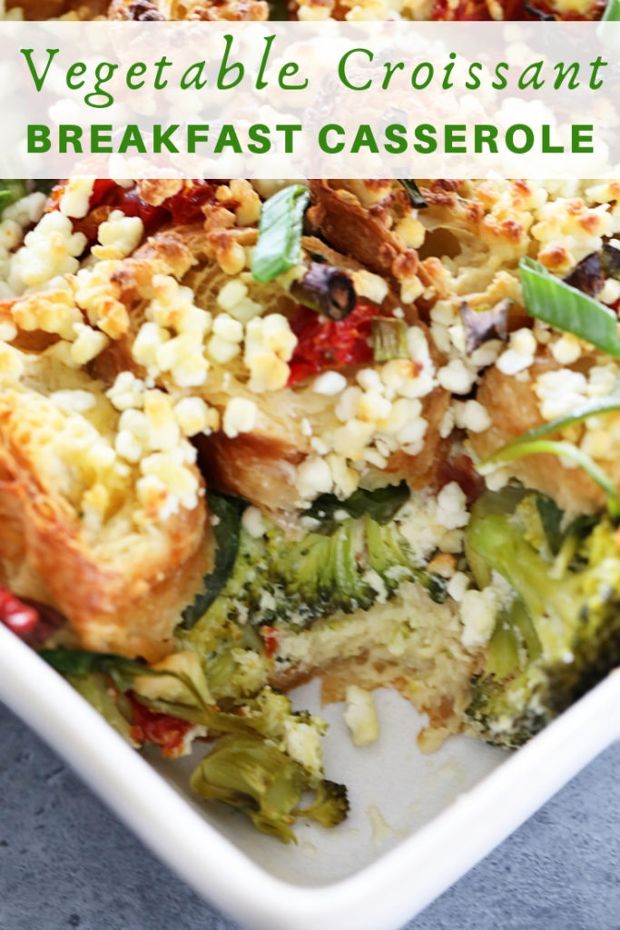 Vegetable Croissant Breakfast Casserole Vegetable Croissant Breakfast Casserole