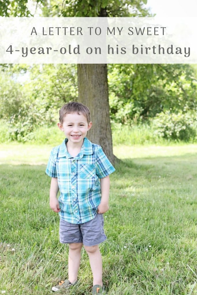 A Birthday Letter To My 4-Year-Old Son