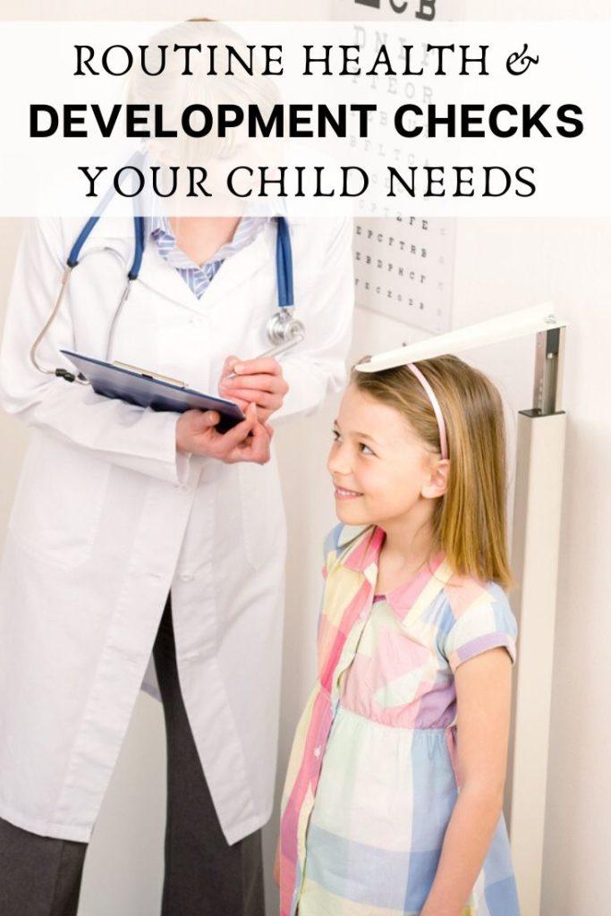 Children's Health Check Ups They Need
