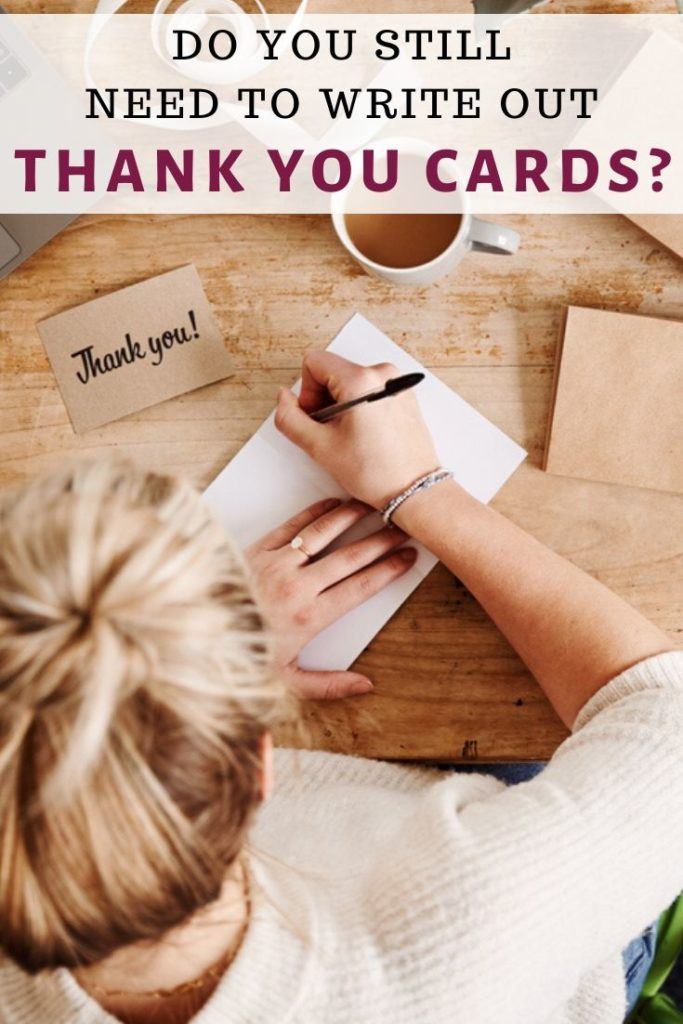Do you still need to write out thank you cards