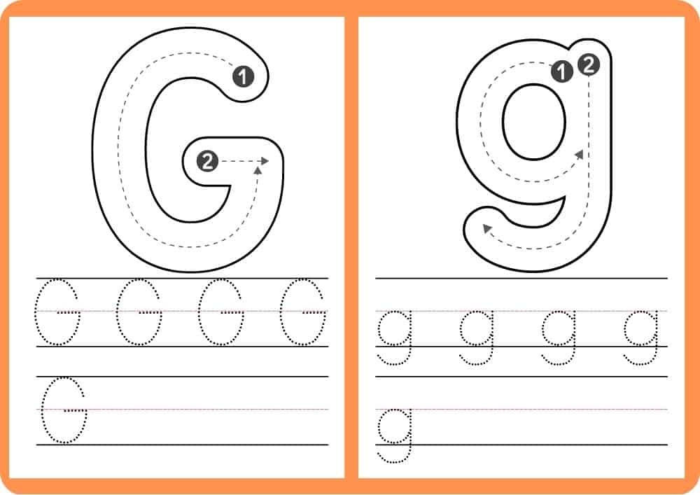 Tracing Letters G