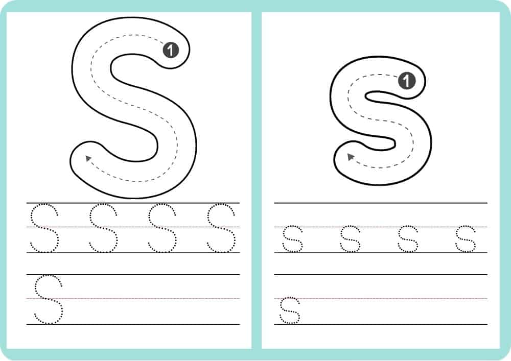 Tracing Letters S