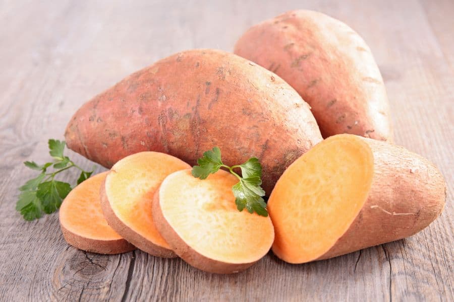 Raw Sweet Potatoes