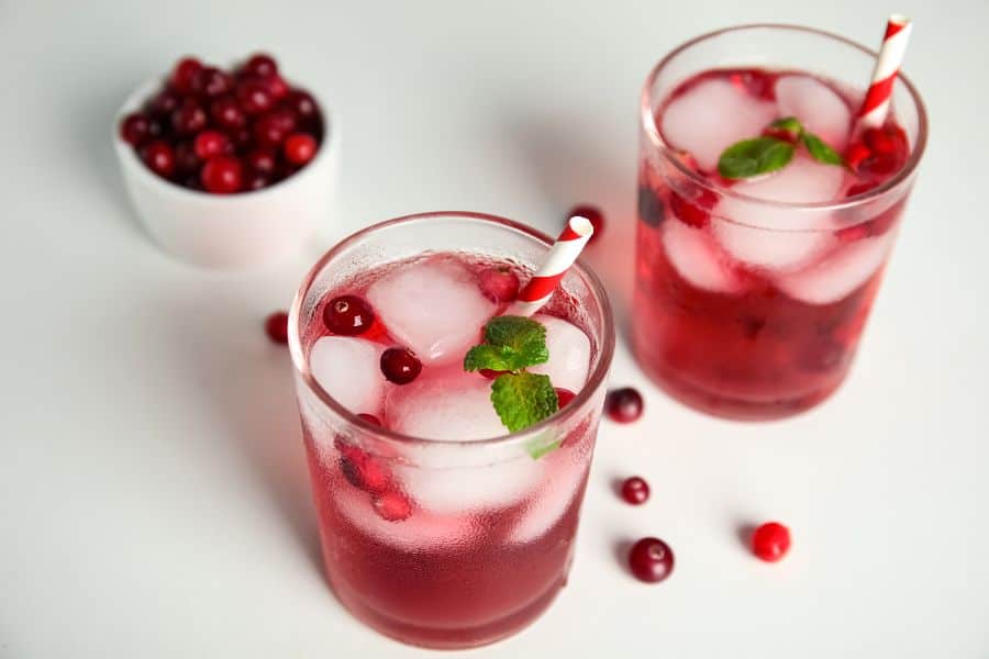 Mint Cranberry Mocktail
