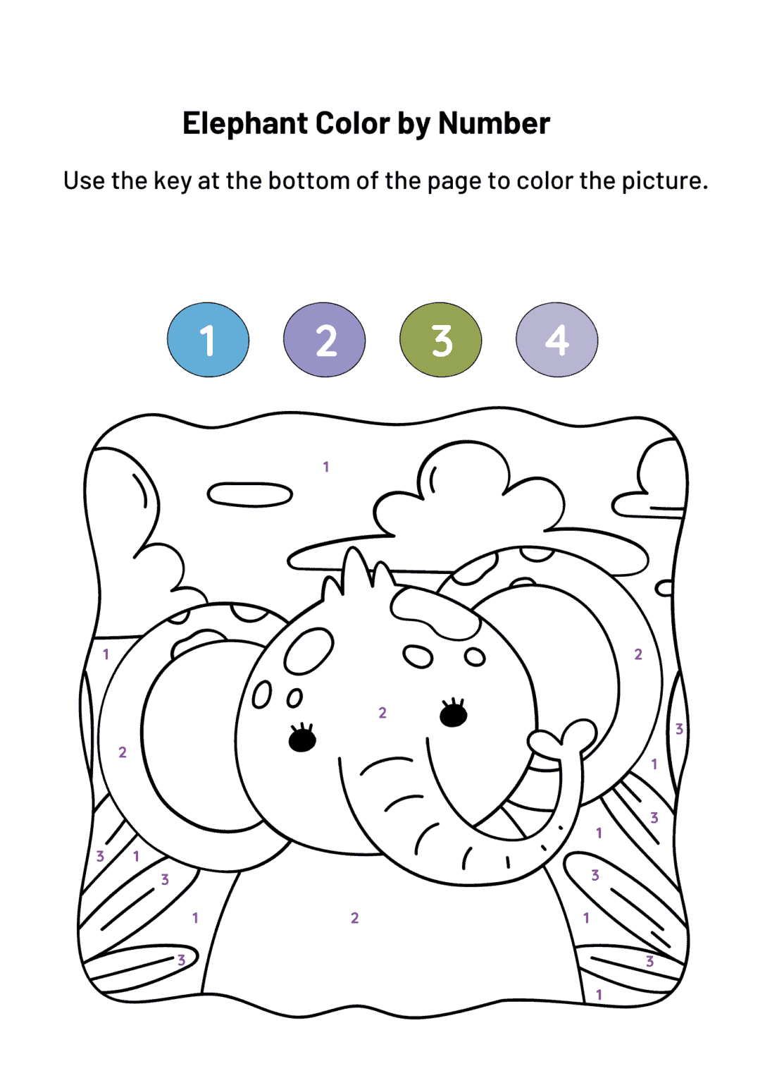 20 Free Printable Color by Number Pages 20 Free Printable Color by Number Pages